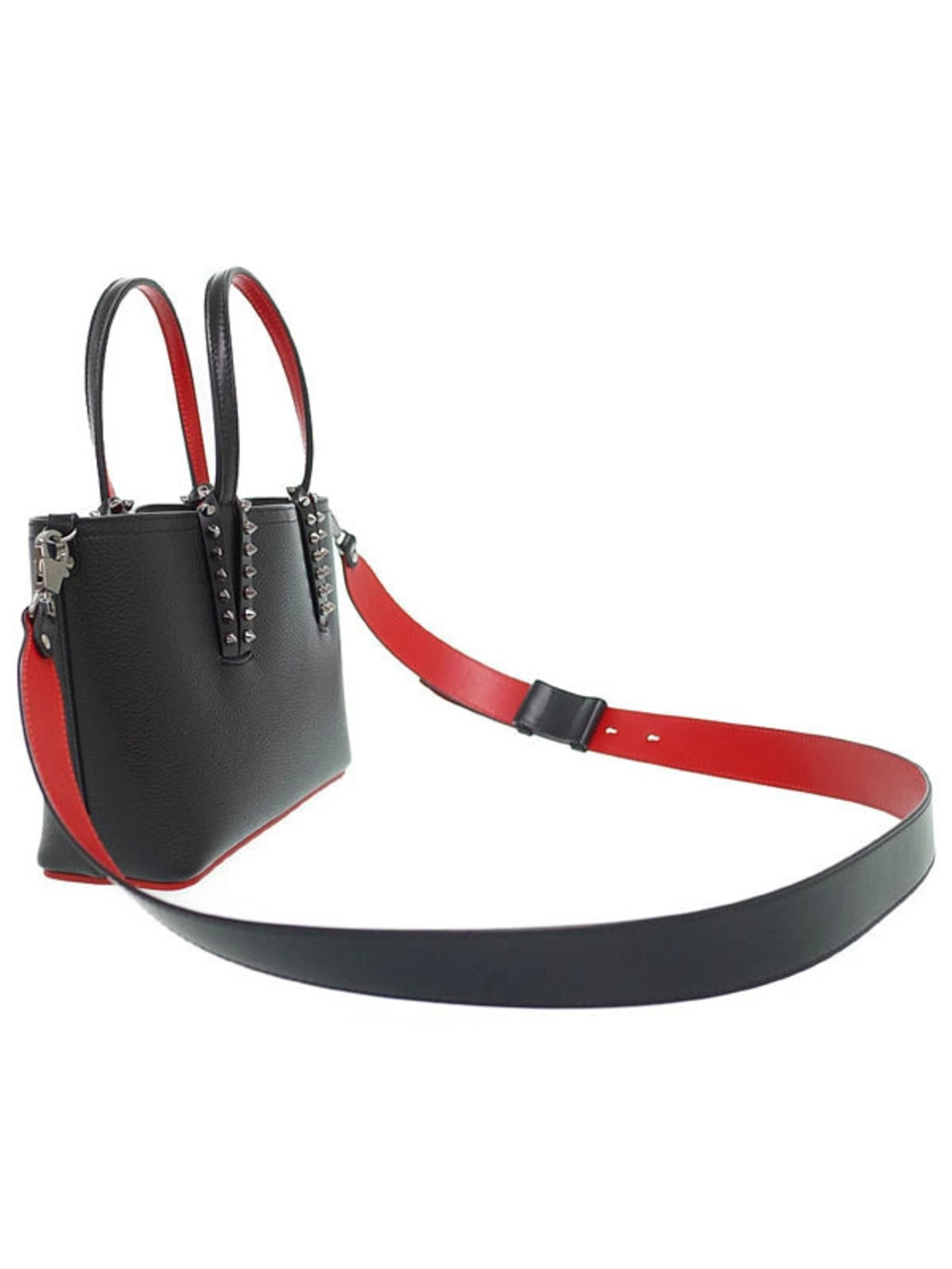 Christian Louboutin Handbag Black Studded CABATA Black
